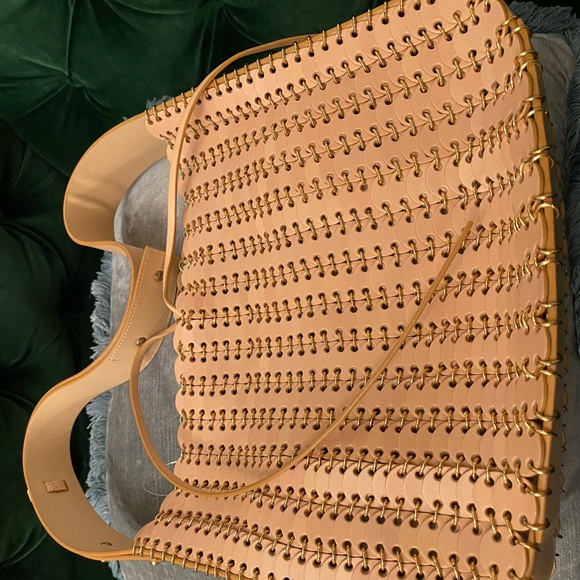 Paco Rabanne Handbags - Paco Rabanne leather hobo bag with gold grommets